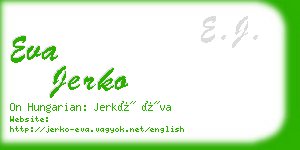 eva jerko business card